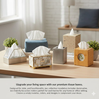 Decorative tissue box for living room décor