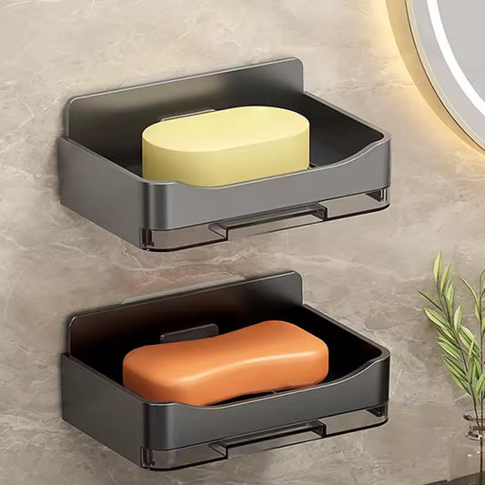 Wall-Mounted Soap Dish with Drain