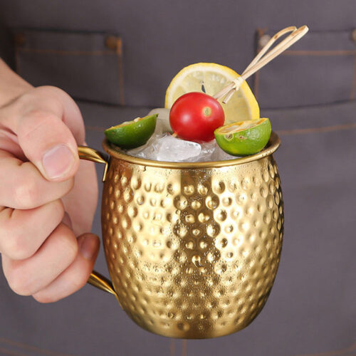 stainless steel cocktails cup, russian style beverage cup, drinkware party cup