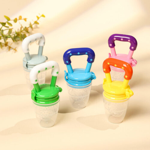 silicone baby pacifier & fresh fruit feeder – soft infant nipple soother for newborn girl/boy