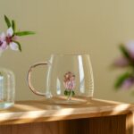 3d transparent heat resistant glass cup