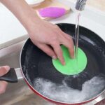 3pcs silicone sponge dish washing kitchen scrubber