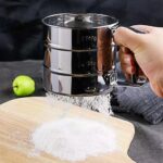 stainless steel flour strainer