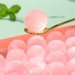 plastic reusable flexible round ice cube trays