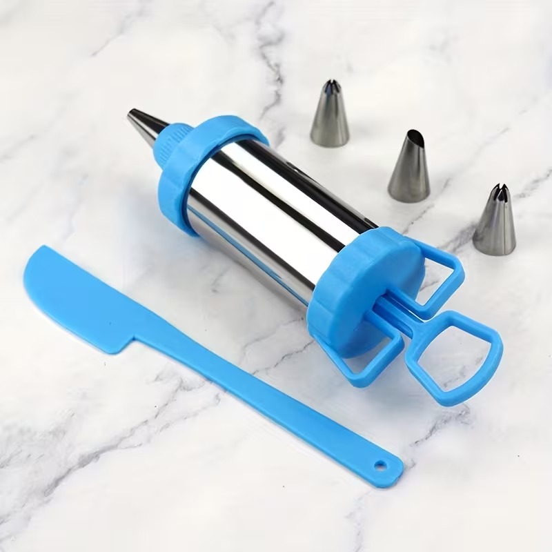 5pc stainless steel pastry gun 5pc stainless steel pastry gun