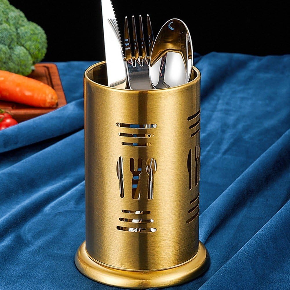 stainless steel golden cutlery holder drainer spoon fork chopsticks storage basket stainless steel golden cutlery holder drainer spoon fork chopsticks storage basket