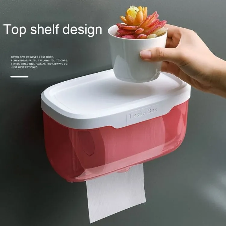 wall mounted bathroom tissue box holder