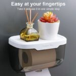wall mounted bathroom tissue box holder