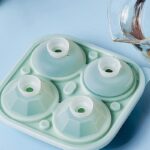 silicone rose ice mold, flower shaped ice mold