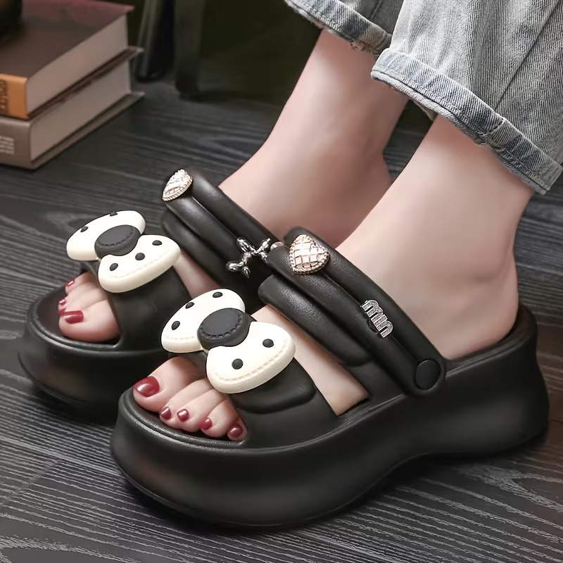 ladies stylish bow slip on clogs ladies stylish bow slip on clogs