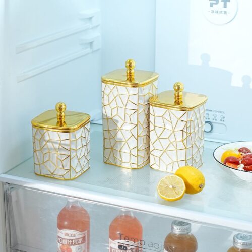 3pc arabian style plastic jar set