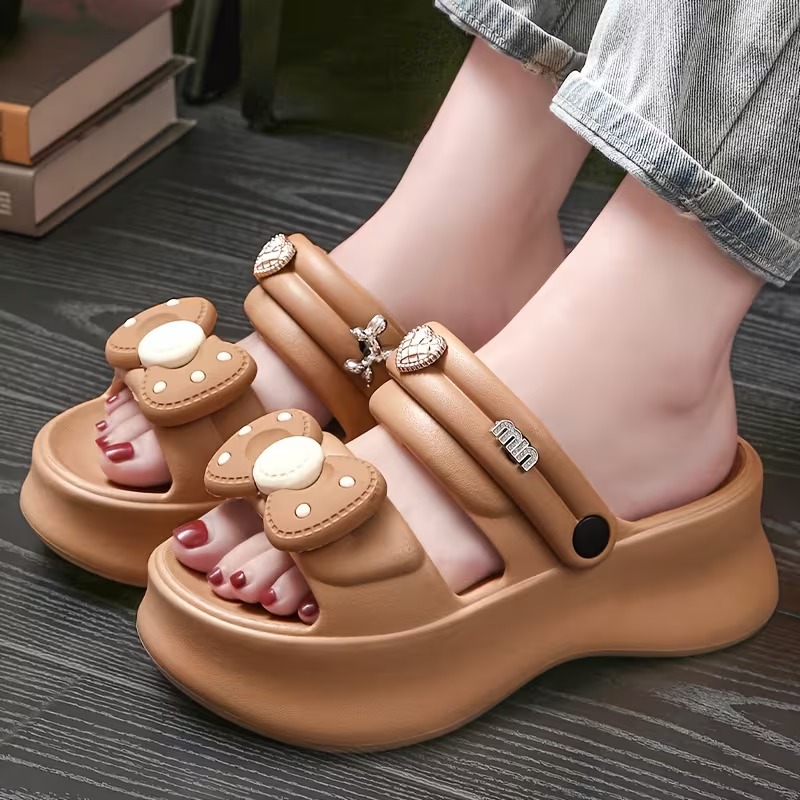 ladies stylish bow slip on clogs ladies stylish bow slip on clogs