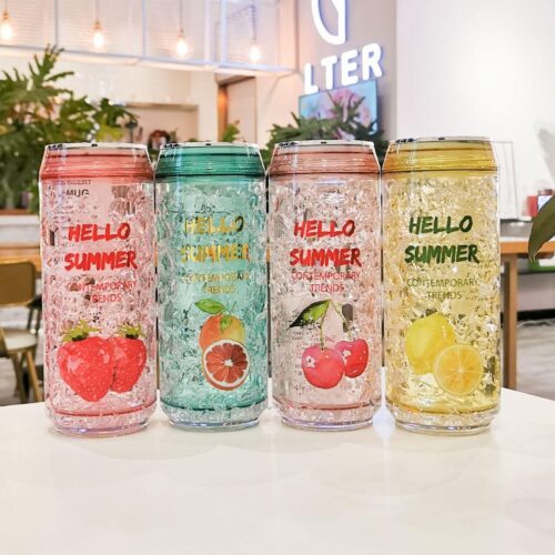 outdoor water bottle can shaped with leak proof lid & bpa free