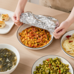 10pcs reusable aluminium foil covers, aluminum foil insulation covers, insulation aluminium foil for food storage cover