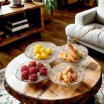 luxury crystal plate set with storage box – 8 pcs