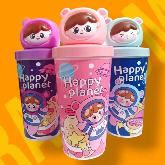 cute space ,planet plastic water bottle for kids
