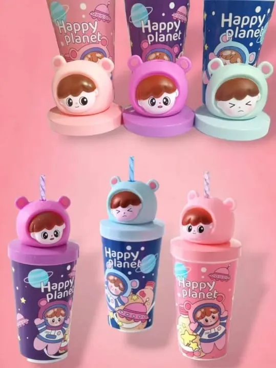 cute space ,planet plastic water bottle for kids