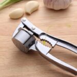 stainless steel garlic press kitchen garlic mincer for easy crushing