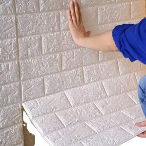 3d foam brick wallpaper stickers pack of 4