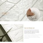 3d foam brick wallpaper stickers pack of 4