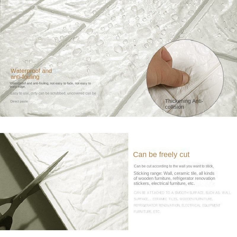 3d foam brick wallpaper stickers pack of 4 3d foam brick wallpaper stickers pack of 4