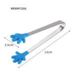 multifunctional mini reacher tongs silicone hand shape tongs