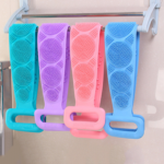 silicone back scrub bath shower silicone body brush silicone bath towel exfoliating body brush belt wash body wash silicone body scrubber belt