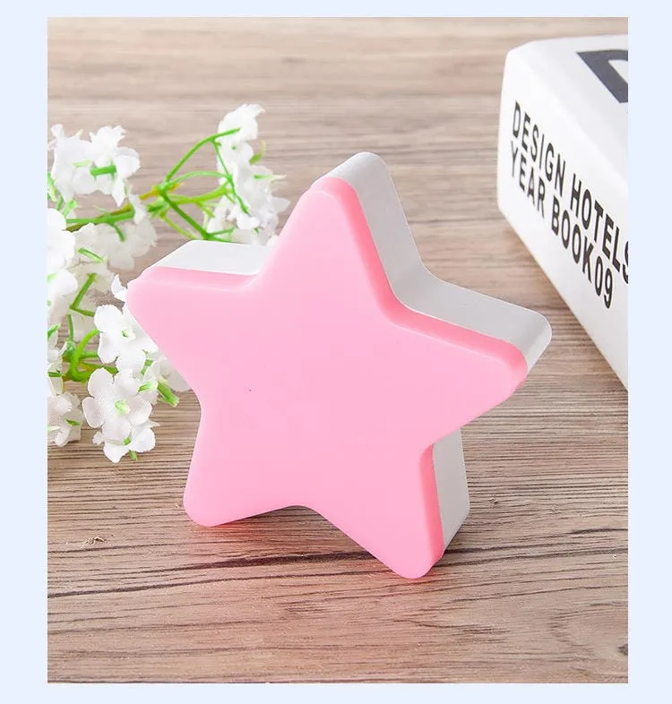 us eu plug star shaped night light socket wall lamp light night lamp kids room home décor pentagram lamp