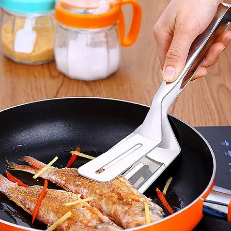 stainless steel steak clamps pizza clip fish gripper food tongs spatula tongs stainless steel steak clamps pizza clip fish gripper food tongs spatula tongs