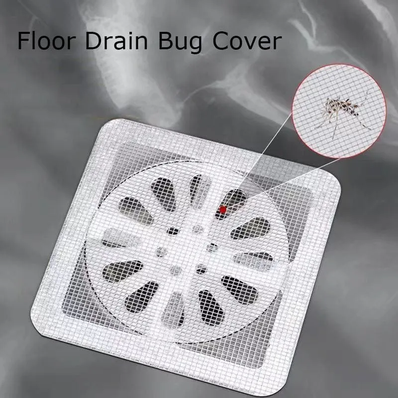 pack of 10 self adhesive mesh drain cover