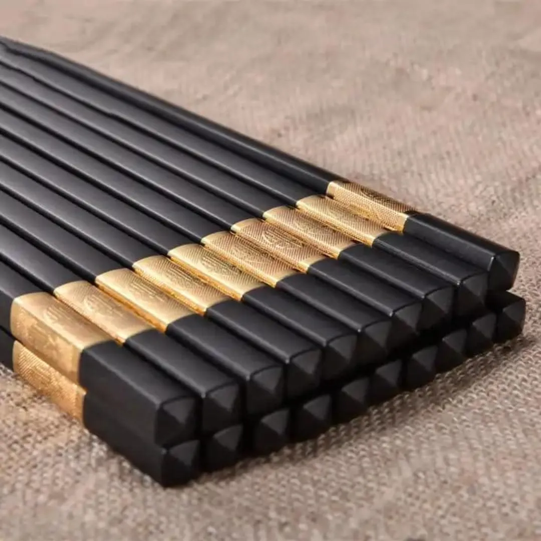 27cm alloy chopsticks non slip hot pot chopstick(5pairs)