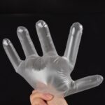 100 pcs disposable gloves work cleaning transparent waterproof glove