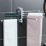 bathroom rotation towel storage rack