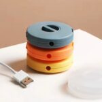 pack of 3 rotatable data cable storage box,