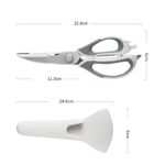 6 in 1 multifunctional kitchen scissors, bbq meat cutting scissors, kitchen food scissors