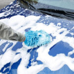 microfiber car cleaning cloth towel gloves washing cleaning anti scratch car washer random color