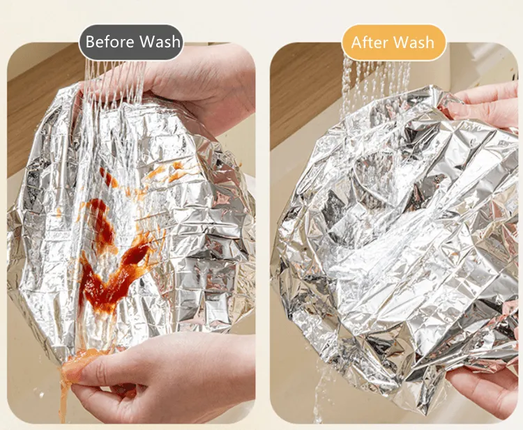 10pcs reusable aluminium foil covers, aluminum foil insulation covers, insulation aluminium foil for food storage cover