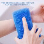 silicone back scrub bath shower silicone body brush silicone bath towel exfoliating body brush belt wash body wash silicone body scrubber belt