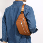 men's shoulder bag waterproof oxford cross body chest bags
