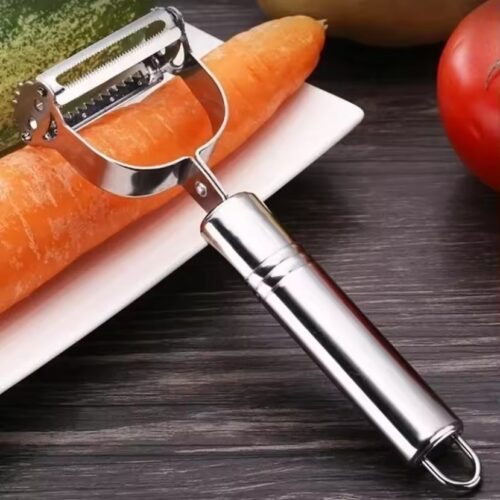 stainless steel 2 in 1 julienne vegetable peeler