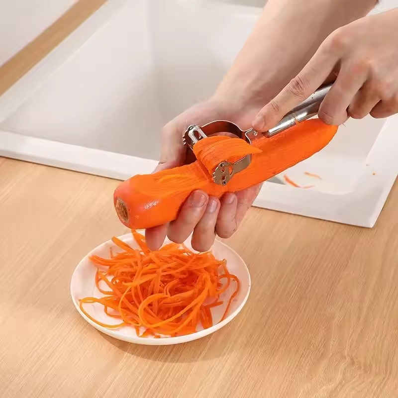 stainless steel 2 in 1 julienne vegetable peeler stainless steel 2 in 1 julienne vegetable peeler
