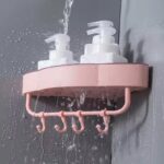 modern non perforated wall mounted bathroom shelf for corner