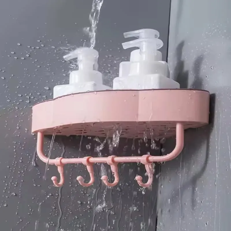 modern non perforated wall mounted bathroom shelf for corner