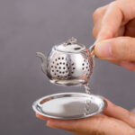 mini teapot tea infuser strainer filter stainless steel