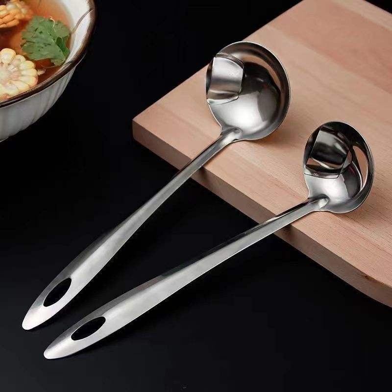 oil separator spoon, stainless steel filter oil ladle oil separator spoon, stainless steel filter oil ladle