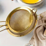 golden mesh tea strainer 10cm