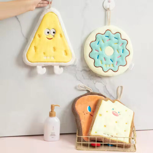 1pc cute cartoon character hanging towel