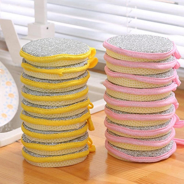 new arrival double side sponge dishwashing reusable washable cleaning tools kitchen sponges for washing dishes tableware brush ( pak of 4 ) new arrival double side sponge dishwashing reusable washable cleaning tools kitchen sponges for washing dishes tableware brush ( pak of 4 )
