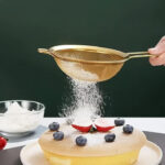 golden mesh tea strainer 10cm