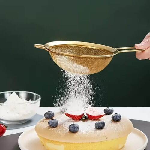 golden mesh tea strainer 10cm